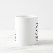 食べ、スリープ、コード、繰り返し。電源供給元[名前をカスタムする] コーヒーマグカップ (中央)