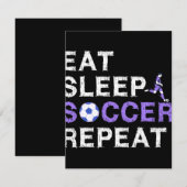 食べ+スリープ+サッカー+繰り返し セーブザデート (正面/裏面)