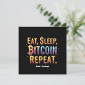 食べ、スリープ、Bitcoin、暗号通貨を繰り返す 招待状 (スタンド正面)