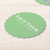 食べ&ドリンクおもしろい ペーパーコースター (アングル)