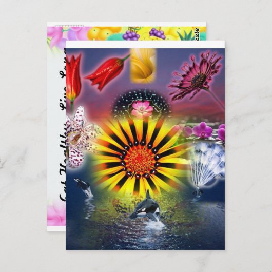 食べ ポストカード (正面/裏面)