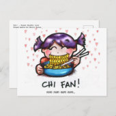 食べ! – ラーメン大好き ポストカード (正面/裏面)