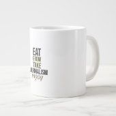 食べ,成長,ジャーナリズムを受け入れる楽しむ ジャンボコーヒーマグカップ (正面右)