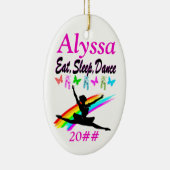 食べ,眠り,踊りパーソナライズされたオーナメント セラミックオーナメント (右)