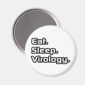 食べ.眠れ。ウイルス。 マグネット (正面/裏面)