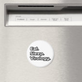 食べ.眠れ。ウイルス。 マグネット (インサイチュ (食洗機))