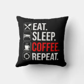 食べ.眠れ。コーヒー.繰り クッション (裏面)