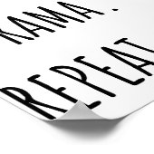 食べ.眠れ。ドラマ。繰り ポスター (角)