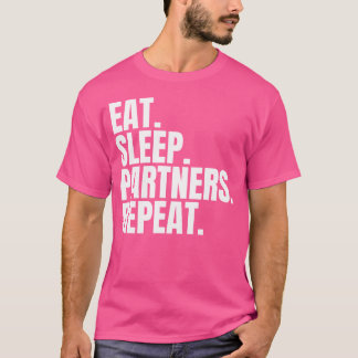 食べ.眠れ。パートナー。繰り返す。折り紙愛好家 Tシャツ