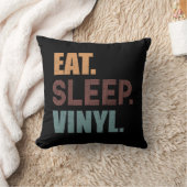 食べ.眠れ。ビニール。 クッション (ブランケット)