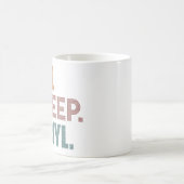 食べ.眠れ。ビニール。 コーヒーマグカップ (中央)