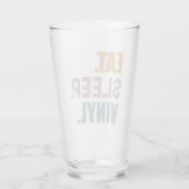 食べ.眠れ。ビニール。 タンブラーグラス (裏面)