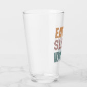 食べ.眠れ。ビニール。 タンブラーグラス (右)