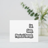 食べ.眠れ。フィジカルセラピー。 ポストカード (スタンド正面)