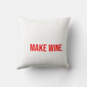 食べ.眠れ。ワインを作れ。繰り クッション (裏面)