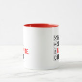 食べ.眠れ。ワインを作れ。繰り マグカップ (中央)