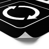 食べ.眠れ。外来。繰り ポスター (角)