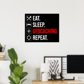 食べ.眠れ。外来。繰り ポスター (ホームオフィス)