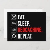 食べ.眠れ。外来。繰り ポストカード (正面/裏面)