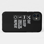 食べ.眠れ。家父長制を破る。繰り Case-Mate iPhoneケース (裏面(横))