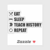 食べ.眠れ。履歴教え。繰り シール (シート)