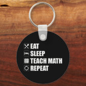 食べ.眠れ。教え数。繰り キーホルダー (正面)