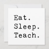 食べ.眠れ。教え. 招待状 (正面)