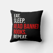 食べ.眠れ。本読を禁止。繰り クッション (裏面)