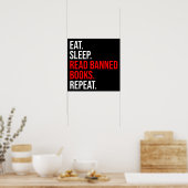 食べ.眠れ。本読を禁止。繰り ポスター (キッチン)