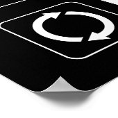 食べ.眠れ。本読。繰り ポスター (角)