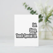 食べ.眠れ。特別教えEd ポストカード (スタンド正面)