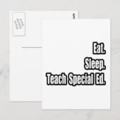 食べ.眠れ。特別教えEd ポストカード (正面/裏面)