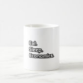食べ.眠れ。経済学。 コーヒーマグカップ (中央)