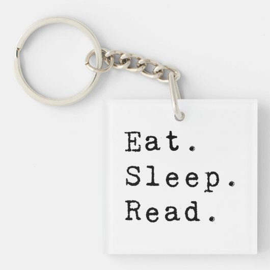 食べ.眠れ。読. キーホルダー (正面)