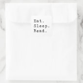 食べ.眠れ。読. スクエアシール (バッグ)