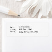 食べ.眠れ。読. ラベル (インサイチュ)