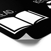 食べ.眠れ。読.繰り返す。 ポスター (角)