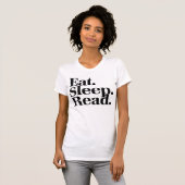 食べ.眠れ。読. Tシャツ (正面フル)