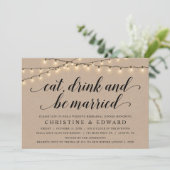 食べ,結婚した飲み結婚物,リハーサル,クラフト 招待状 (スタンド正面)