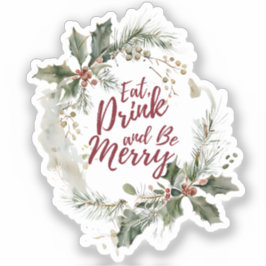 食べ、飲み物とBeステッメリーク シール