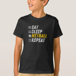 食べ Netballのスリープ- Netball Gift Tシャツ