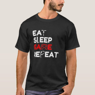 食べBのスリープゲームの繰り返しおもしろいビデオゲーム愛好家 Tシャツ