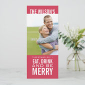 食べBE BE メリー PHOTO CRISMAS CARD PINK シーズンカード (スタンド正面)