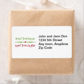 食べBeans Not Alive ラベル (インサイチュ)