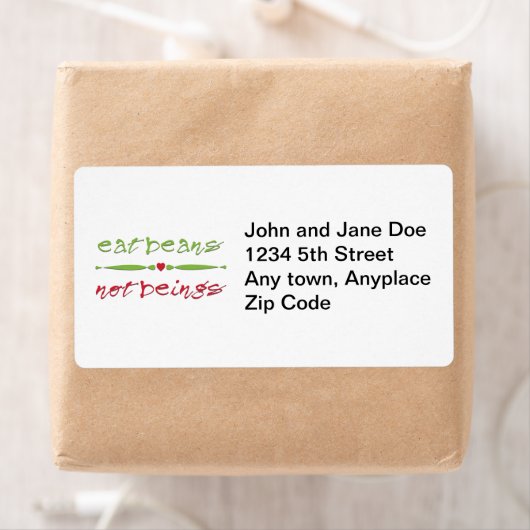 食べBeans Not Alive ラベル (インサイチュ)