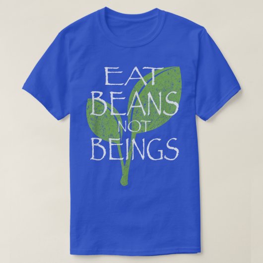 食べBeans Not Alivesビーガンベジタリアン Tシャツ (デザイン正面)
