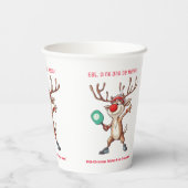 食べDink and beメリー, Christmas pickleball 紙コップ (裏面)