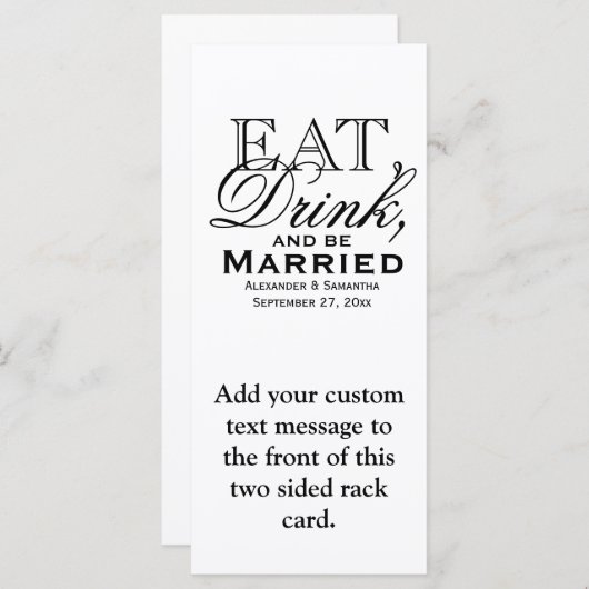 食べDolink, and Beのメニ結婚ュー/プ結婚したログラム (正面/裏面)