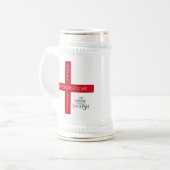 食べDrink and Be English St George's Cross Flag ビールジョッキ (正面左)