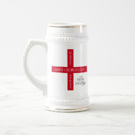 食べDrink and Be English St George's Cross Flag ビールジョッキ